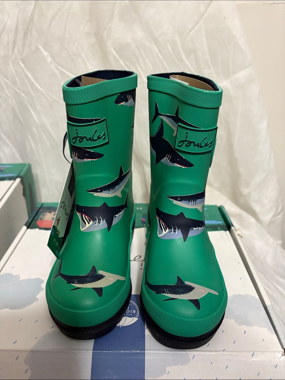 Joules Kids Rain Boots size US 10 NWT